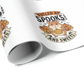 Halloween Hamster Aangedreven Door Spoken Grappig Cadeaupapier (Rol Hoek)