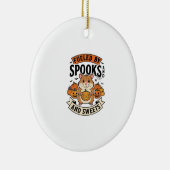 Halloween Hamster Aangedreven Door Spoken Grappig Keramisch Ornament (Rechts)