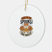 Halloween Hamster Aangedreven Door Spoken Grappig Keramisch Ornament (Links)