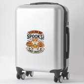 Halloween Hamster Aangedreven Door Spoken Grappig Sticker (Koffer)