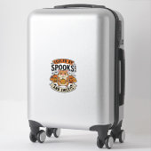 Halloween Hamster Aangedreven Door Spoken Grappig Sticker (Koffer)