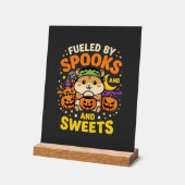 Halloween Hamster Fueled By Spooks And Sweets_1 Acryl Bord (Hoek)