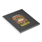 Halloween Hamster Fueled By Spooks And Sweets_1 Notitieblok (Schuin)