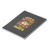 Halloween Hamster Fueled By Spooks And Sweets_1 Notitieblok (Linkerzijde)