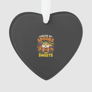 Halloween Hamster Fueled By Spooks And Sweets_1 Ornament