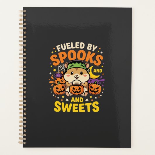 Halloween Hamster Fueled By Spooks And Sweets_1 Planner (Voorkant)