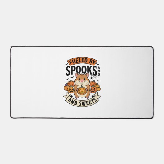 Halloween Hamster Gevoed Door Spoken Grappig Schat Bureaumat (Voorkant)