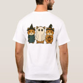 Halloween Hamster Trio in kostuums T-shirt (Achterkant)