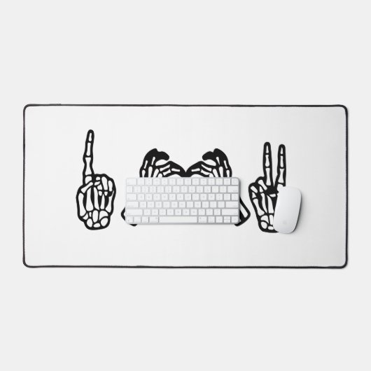 Halloween Hand gebarentaal in hart vrede Bureaumat (Keyboard & Muis)