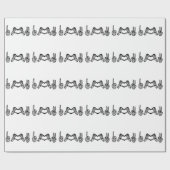 Halloween Hand gebarentaal in hart vrede Cadeaupapier (Vlak)