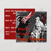 Halloween Hand in the Dark Kaart (Voorkant / Achterkant)