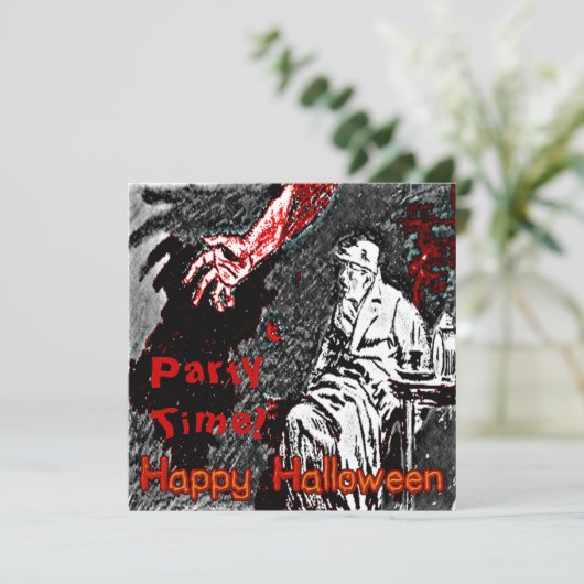  Halloween Hand in the Dark Kaart (Staand voorkant)