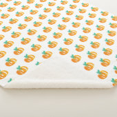 Halloween Hand Waterkleurige Cute Pumpkin Patch Sherpa Deken (3/4)