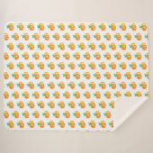 Halloween Hand Waterkleurige Cute Pumpkin Patch Sherpa Deken (Voorkant (horizontaal))