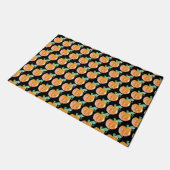 Halloween Hand Waterverf Pompoenen Patroon Deurmat (Schuin)