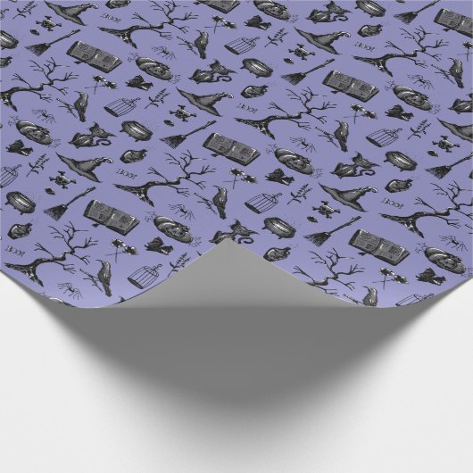 Halloween handgetekend inpakpapier (Hoek)