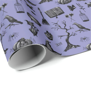 Halloween handgetekend inpakpapier