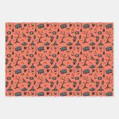 Halloween handgetekende wikkelvellen inpakpapier vel (Voorkant)