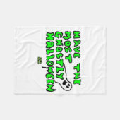 Halloween-handje Fleece Deken (Voorkant (Horizontaal))