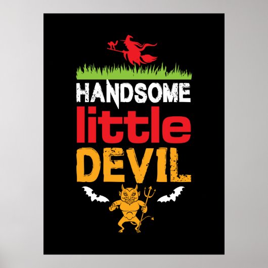 Halloween Handsome Little Birthday Poster (Voorkant)