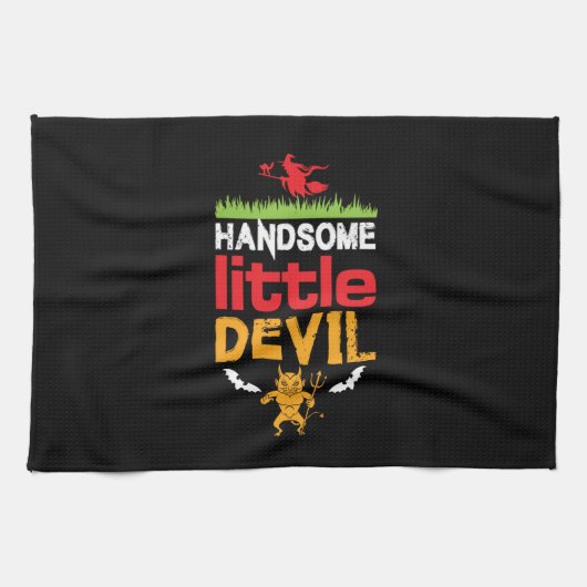 Halloween Handsome Little Birthday Theedoek (Horizontaal)