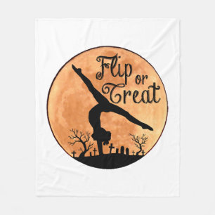 Halloween Handstanden Fleece Deken