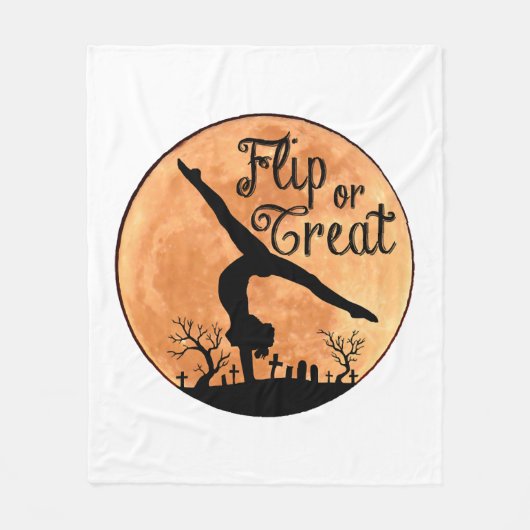 Halloween Handstanden Fleece Deken (Voorkant)