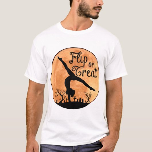 Halloween Handstanden T-shirt (Voorkant)
