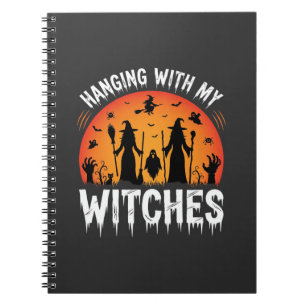Halloween Hangen Met Mijn Heksen Oude Maan Notitieboek