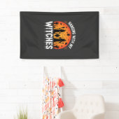Halloween Hangen Met Mijn Heksen Oude Maan Spandoek (Insitu)