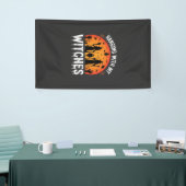 Halloween Hangen Met Mijn Heksen Oude Maan Spandoek (Beurs)