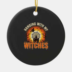 Halloween Hangen Met Mijn Heksenhuis Keramisch Ornament