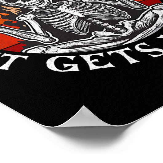 Halloween hangt daar in het wordt erger grappig sk poster (Hoek)