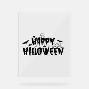 Halloween Happy Acryl Bord