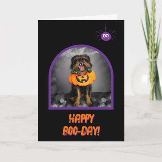 Halloween Happy Birthday Kaart (Voorkant)