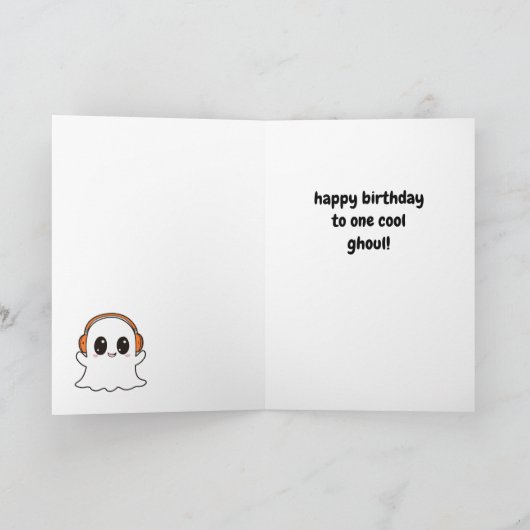 Halloween Happy Birthday Kaart (Binnen)