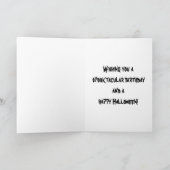 Halloween Happy Birthday Kaart (Binnen)