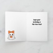 Halloween Happy Birthday Kaart (Binnen)
