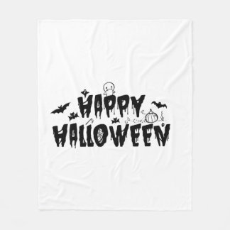 Halloween Happy Fleece Deken