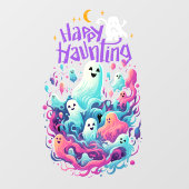 Halloween Happy Ghost Raamsticker (Vel)