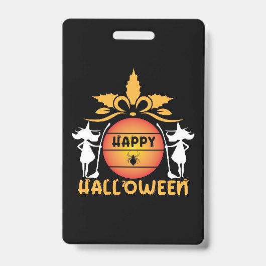 Halloween Happy Halloween Birthday Badge (Voorzijde)