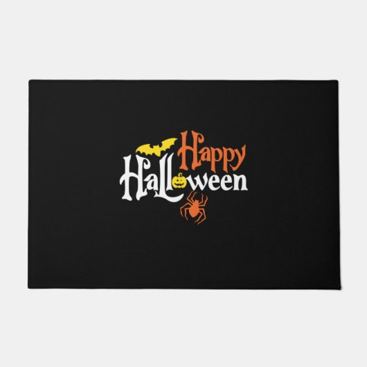 Halloween Happy Halloween Birthday Deurmat (Voorkant)