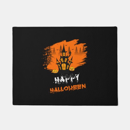 Halloween Happy Halloween Birthday Deurmat (Voorkant)
