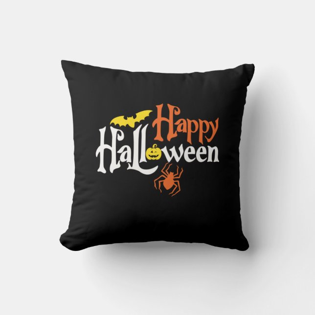 Halloween Happy Halloween Birthday Kussen (Voorkant)