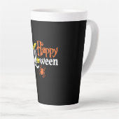 Halloween Happy Halloween Birthday Latte Mok (Rechterhoek)