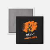 Halloween Happy Halloween Birthday Magneet (Voorkant / Achterkant)