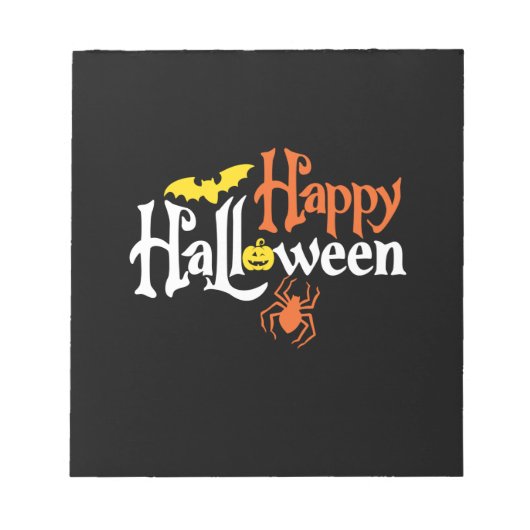 Halloween Happy Halloween Birthday Notitieblok (Voorkant)