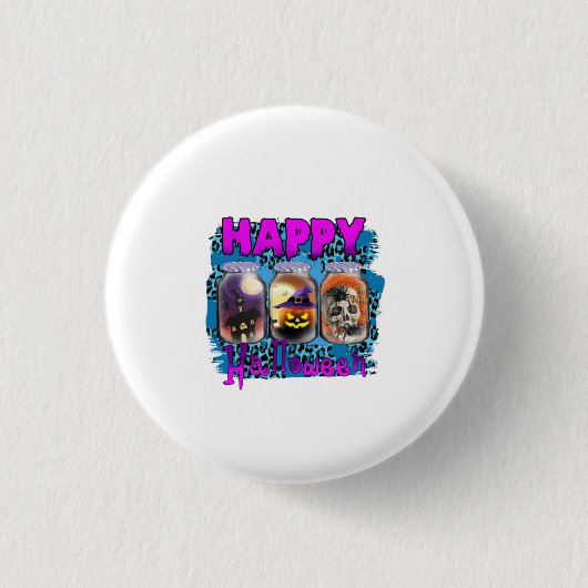 Halloween Happy Halloween Birthday Ronde Button 3,2 Cm (Voorkant)