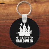 Halloween Happy Halloween Birthday Sleutelhanger (Voorkant)