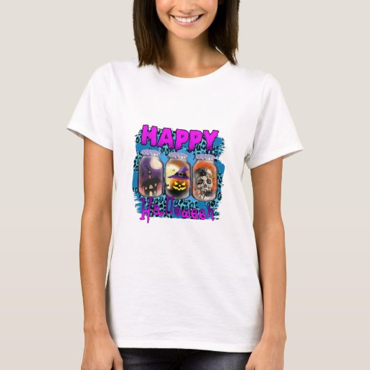 Halloween Happy Halloween Birthday T-shirt (Voorkant)